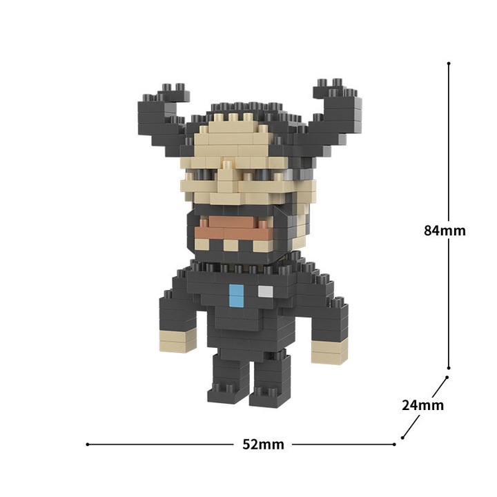 Set de blocuri, ZUOXIA, 200 piese, 60x24x63mm, multicolor