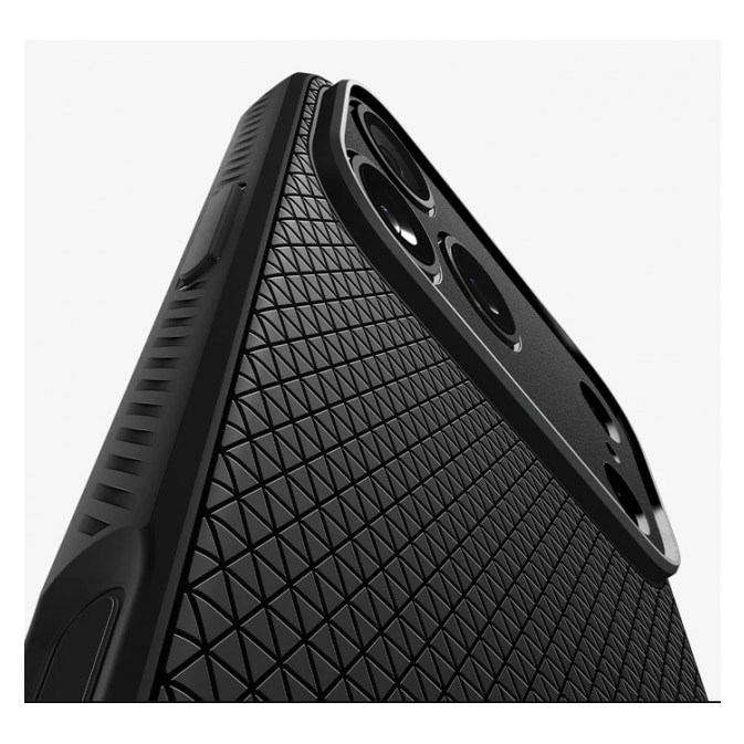 Husa Spate Spigen Liquid Air Compatibila Cu iPhone 17 Pro, Materiale Premium, Silicon - Matte Black