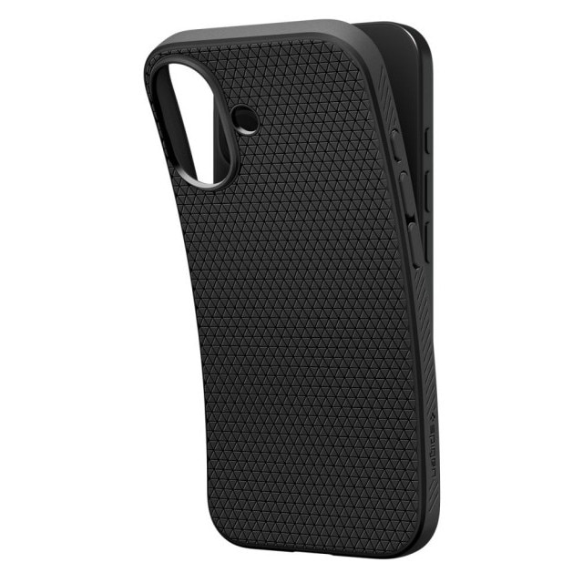 Husa Spate Spigen Liquid Air Compatibila Cu iPhone 17, Materiale Premium, Silicon - Matte Black