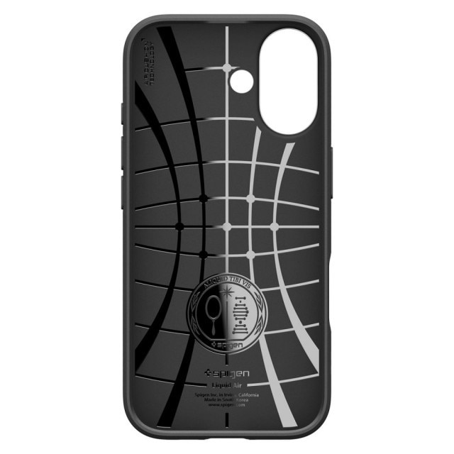 Husa Spate Spigen Liquid Air Compatibila Cu iPhone 17, Materiale Premium, Silicon - Matte Black