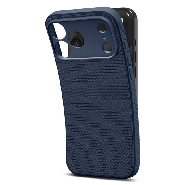 Husa Spate Spigen Liquid Air Compatibila Cu iPhone 17 Pro Max, Materiale Premium, Silicon - Navy Blue