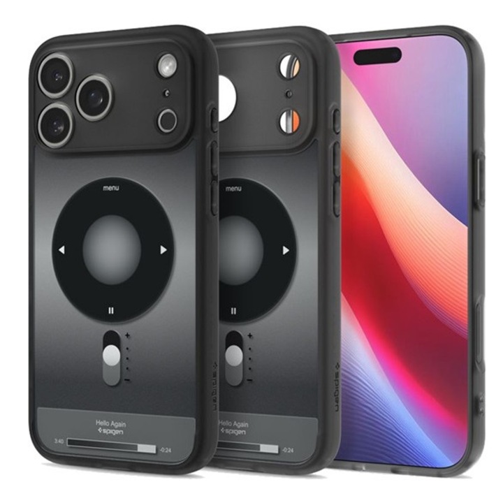 Калъф Spigen Ultra Hybrid Mag, Съвместим с Apple iPhone 17 Pro, Устойчивост на удар, Рамка с въздушна възглавница, Пластмаса, Черен