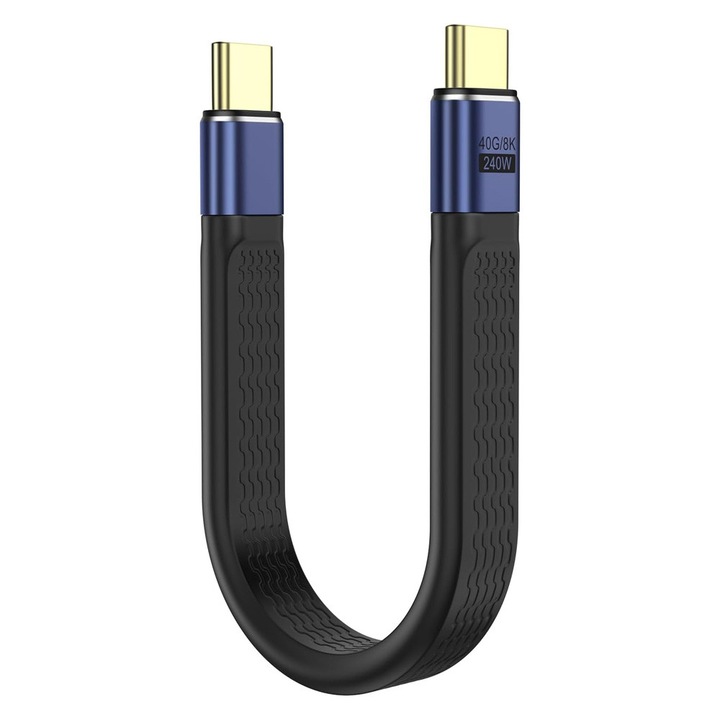 Cablu USB-C la USB-C, MingZhi®, Incarcare Ultra Rapida 240W PD, Potrivit pentru energie mobila, camera foto, unitate externa in stare solida, statie de andocare, MacBook, telefon mobil