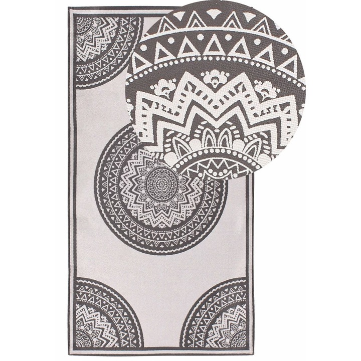 Covor de exterior Nellore Gri 80 x 150 cm