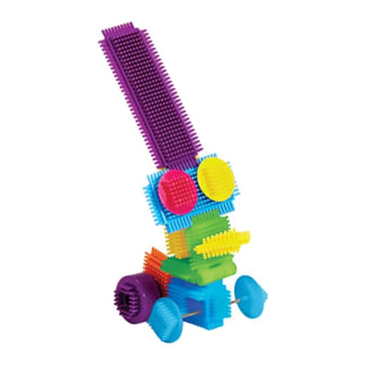 Jucărie interactivă pentru copii Edushape Spike Builder set 56 bucăți, 15x20cm, multicolor
