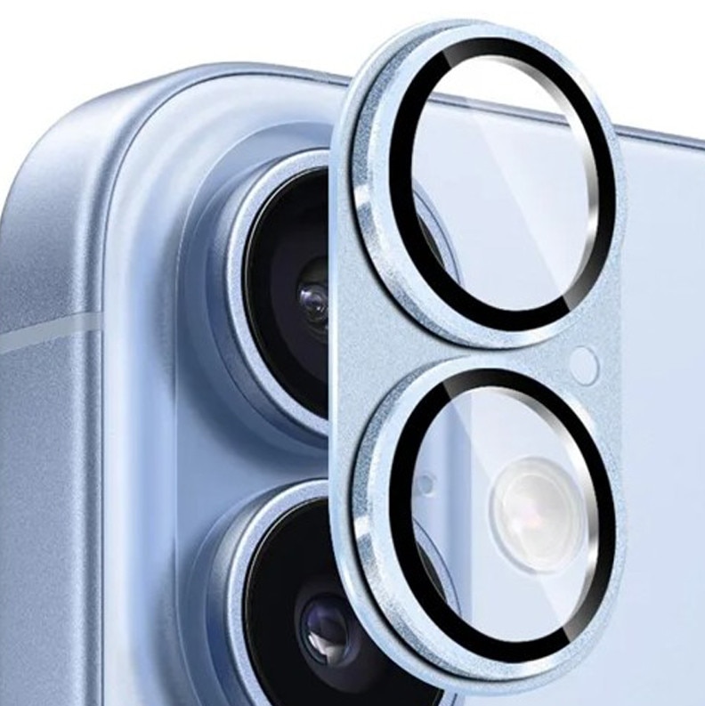 Folie Camera pentru iPhone 17, Protectie din Sticla, Albastru