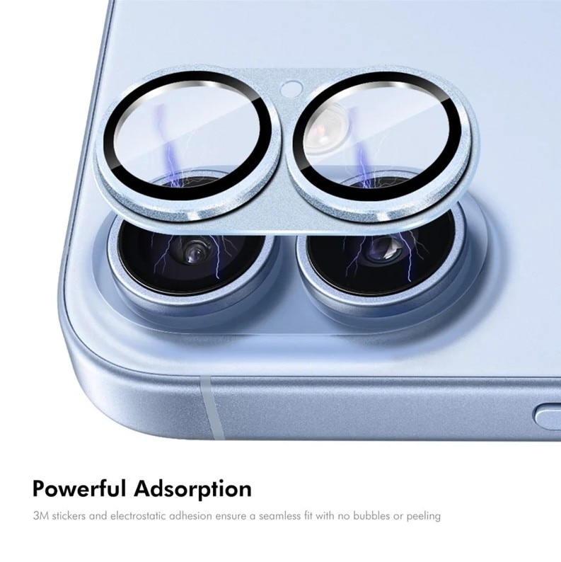 Folie Camera pentru iPhone 17, Protectie din Sticla, Albastru