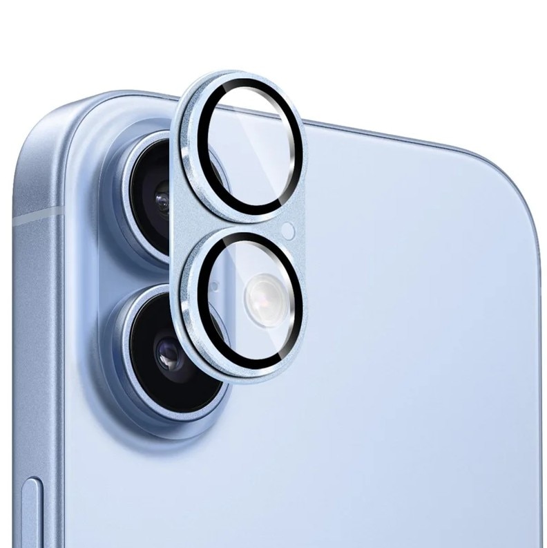 Folie Camera pentru iPhone 17, Protectie din Sticla, Albastru