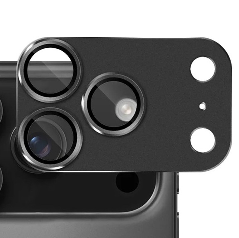 Folie Camera pentru iPhone 17 Pro, Protectie din Sticla, Negru