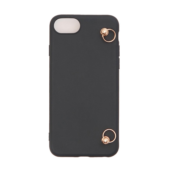 Telefontok Sinsay 2922074 16121-17, iPhone 6/6S/7/8, Arany színű lánc, Fekete
