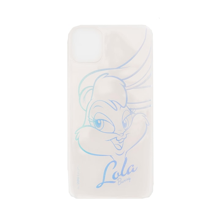 Husă de telefon Sinsay, compatibila cu iPhone 11/12, tematică Looney Tunes, Lola Bunny, Efect holografic, TPU, Multicolor