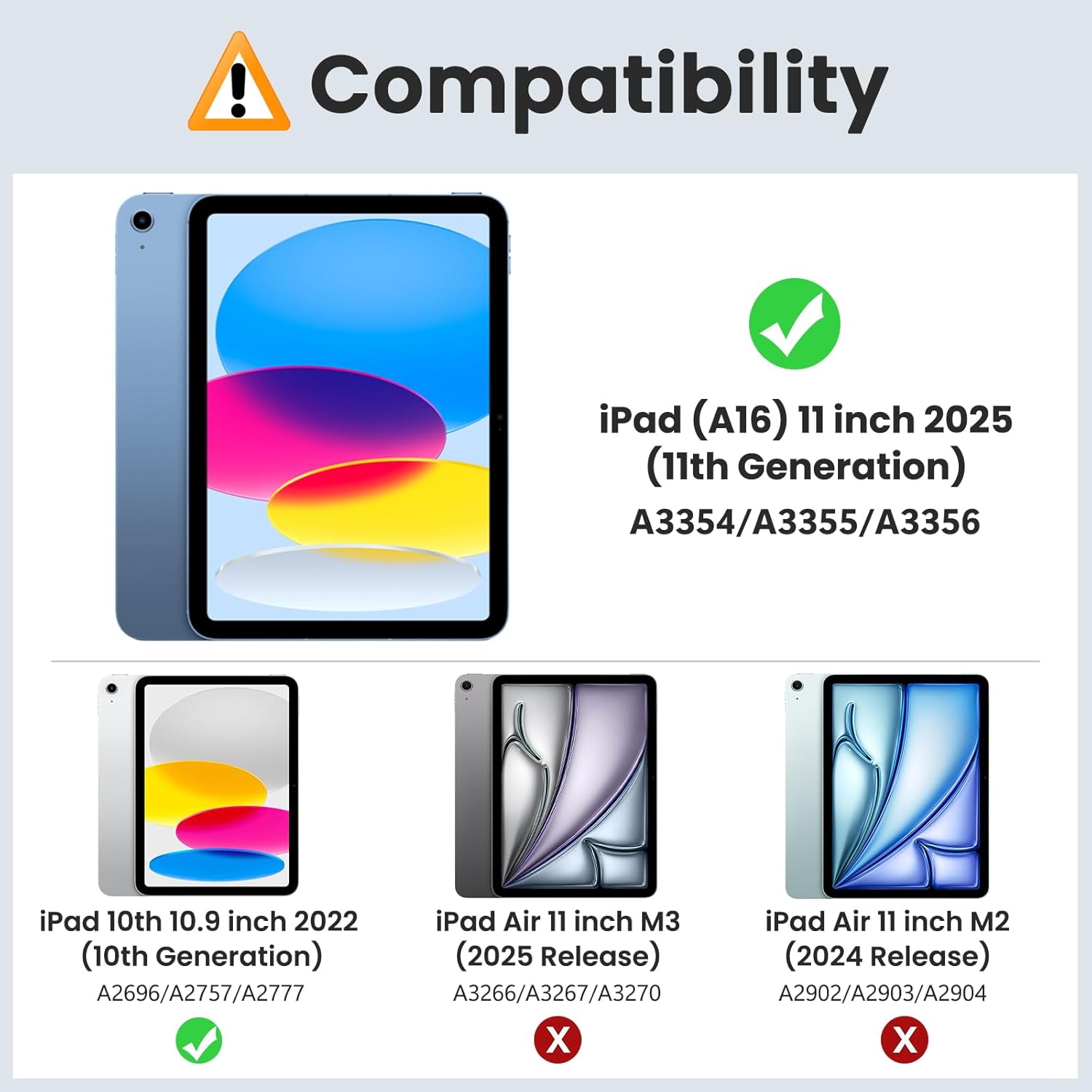 Husa DUOCUOLA pentru iPad generatia 11 11 inch 2025, iPad generatia 10 10.9 inch 2022, husa protectoare subtire cu suport, spate transparent din PC rigid, compatibila cu Touch ID, Verde intunecat