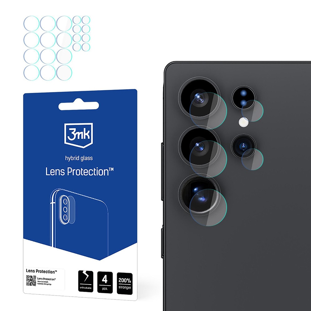 Folie pentru Samsung Galaxy S25 Ultra set 4, Lens Protection, B69, Sticla, Clear