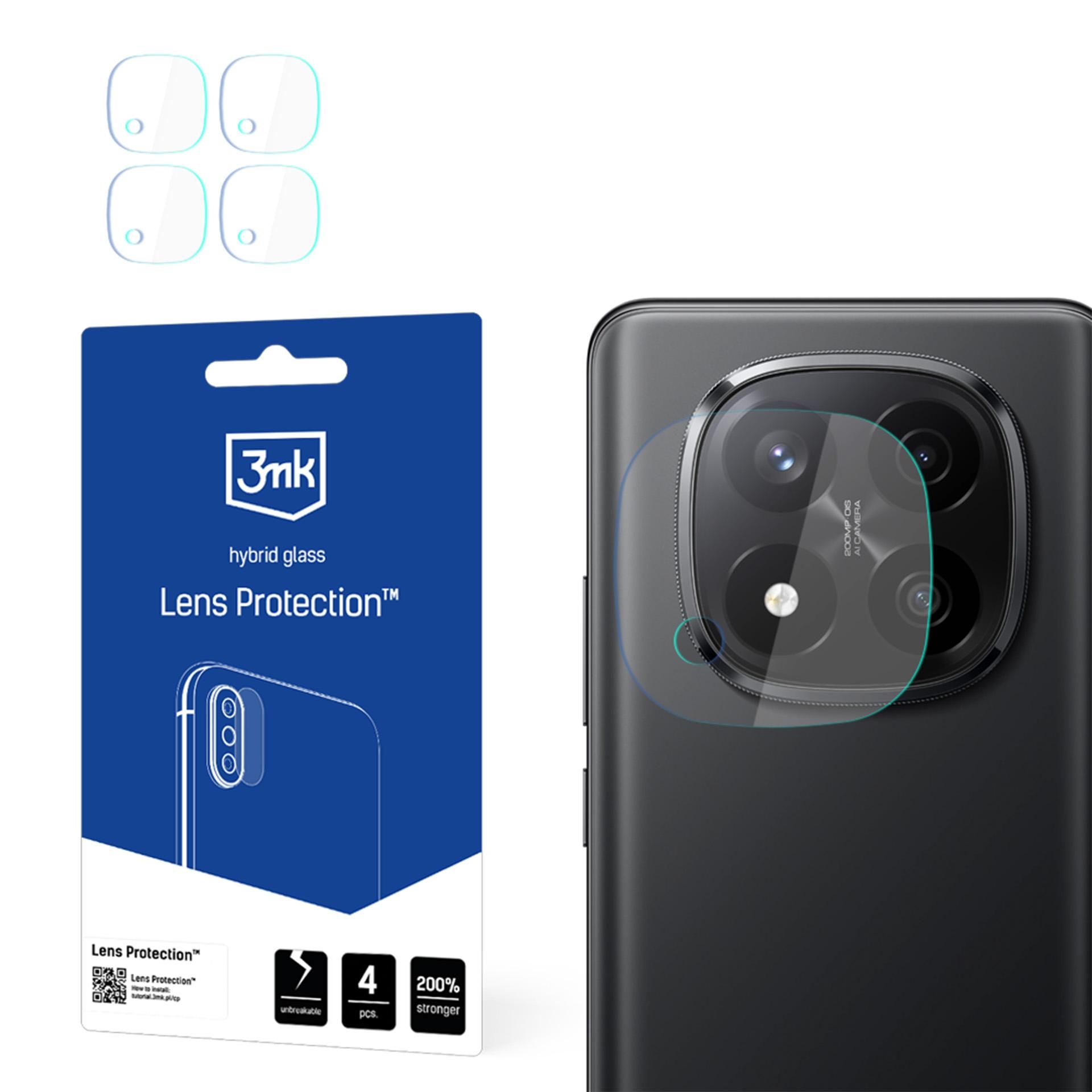 Folie pentru Xiaomi Redmi Note 14 Pro+ 5G set 4, Lens Protection, B68, Sticla, Clear