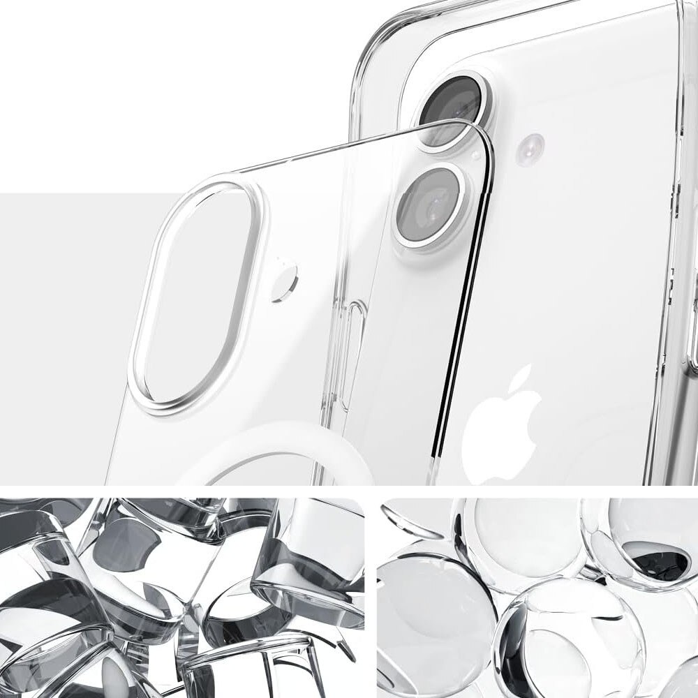 Husa de protectie, GUUIXUAN, MagSafe, Compatibil cu iPhone 17, Premium Quality, Transparent