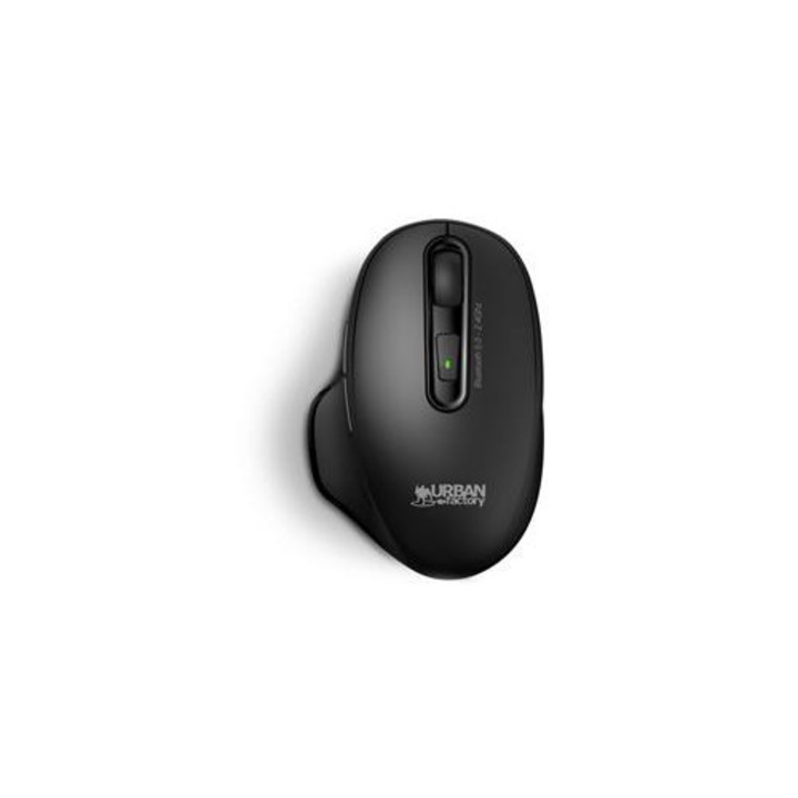 Mouse, wireless, optic, reîncărcabil, USB+BT, URBAN FACTORY "Onlee Pro Dual", negru