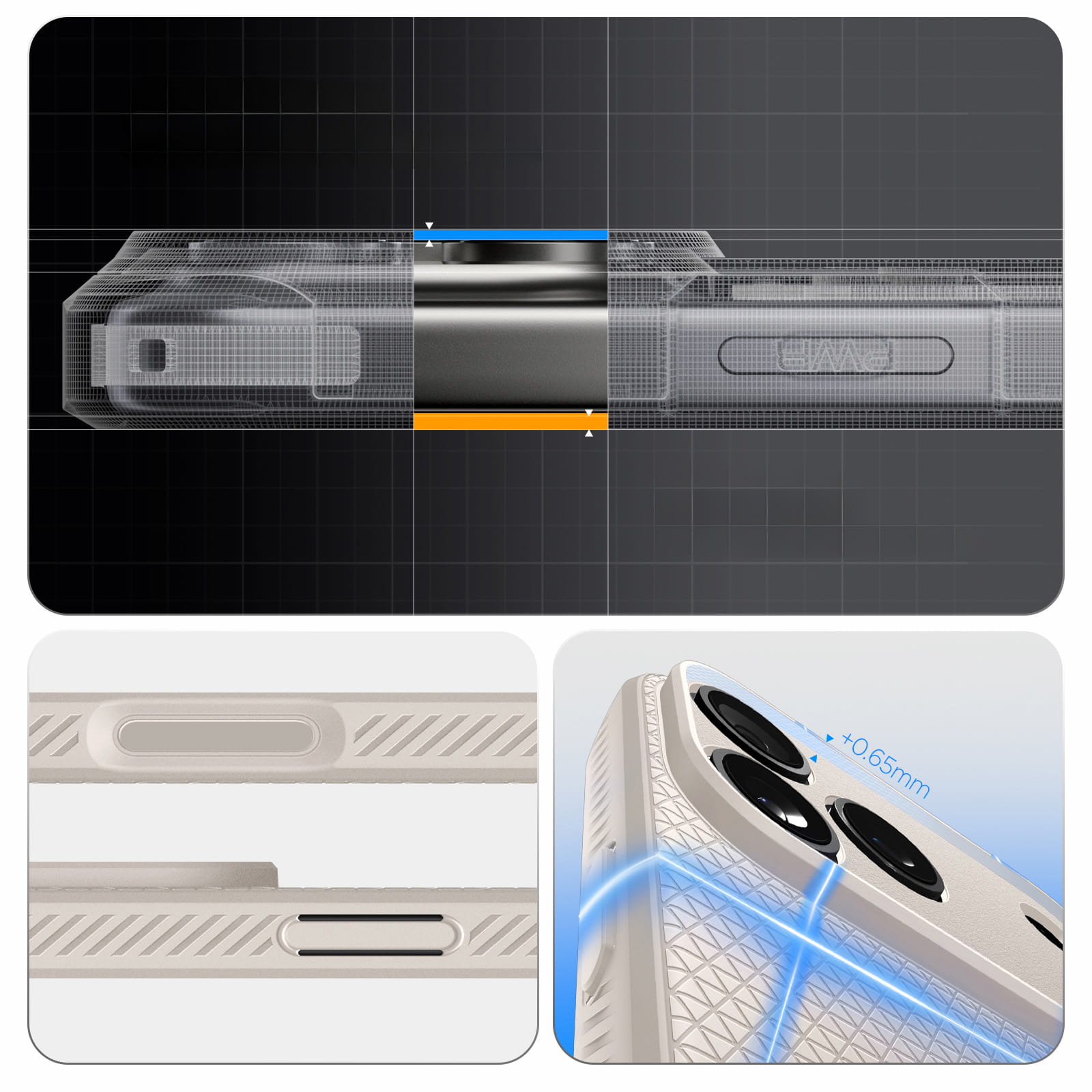 Husa, Spigen Liquid Air pentru iPhone 17 Pro, Bej