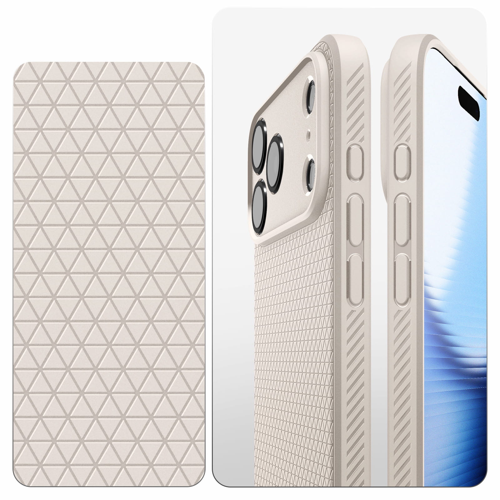 Husa, Spigen Liquid Air pentru iPhone 17 Pro, Bej