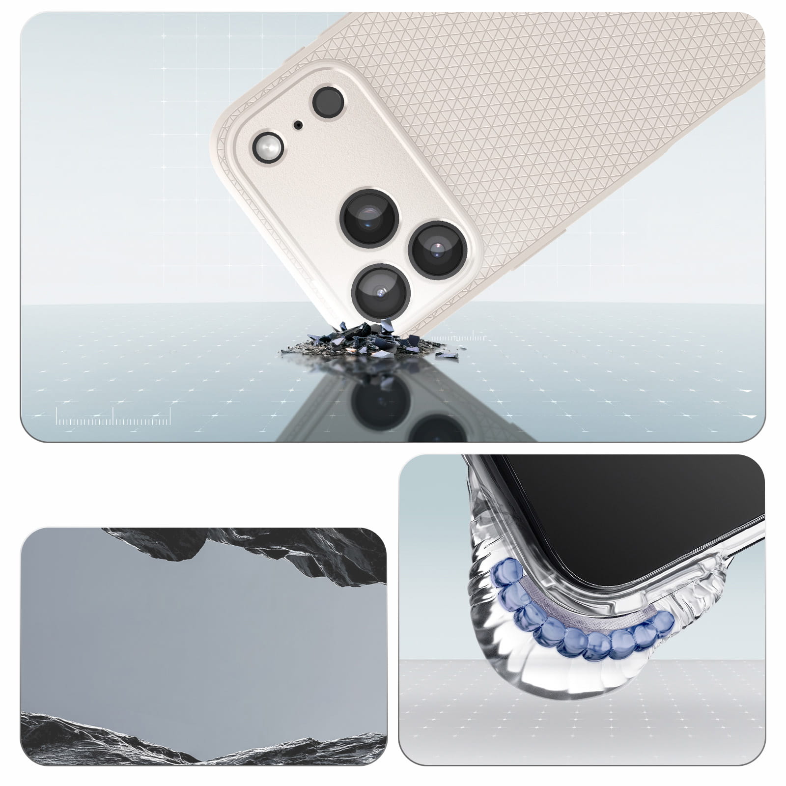 Husa, Spigen Liquid Air pentru iPhone 17 Pro, Bej