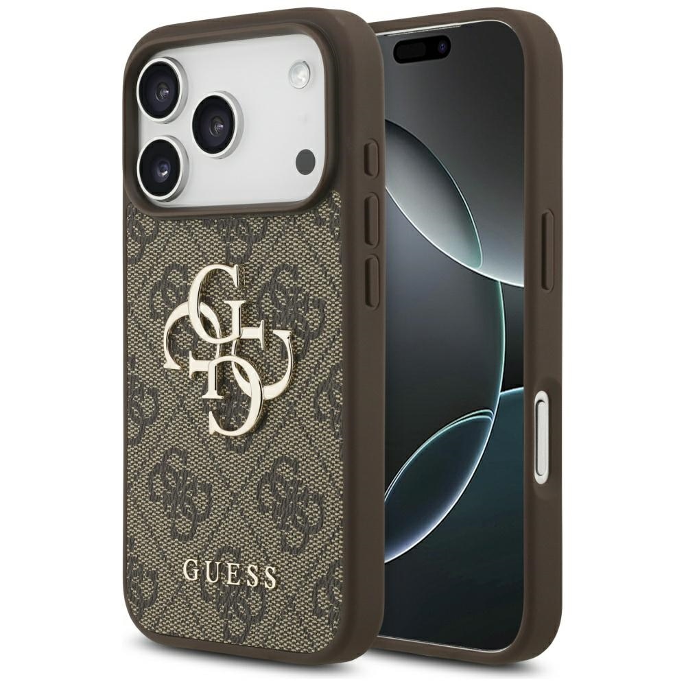 Husa pentru iPhone 17 Pro - Guess Hardcase 4G Big Logo - Maro