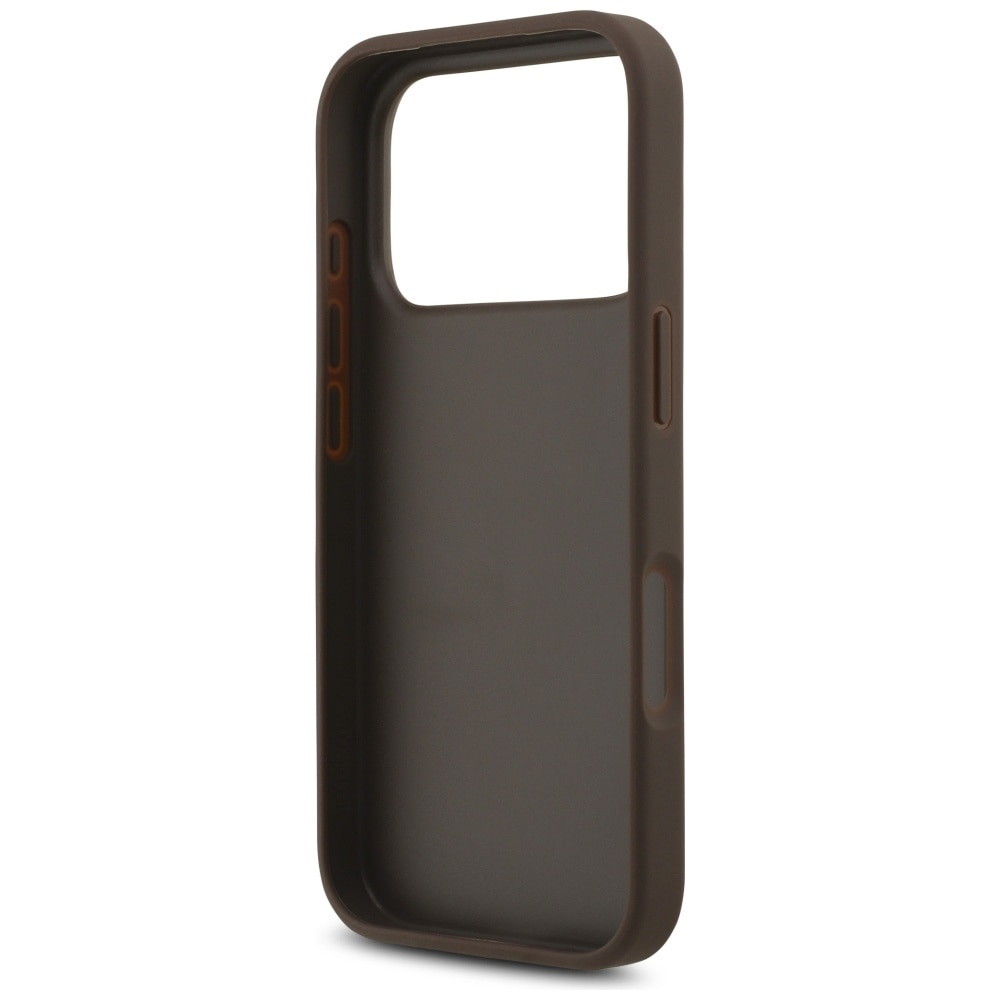 Husa pentru iPhone 17 Pro - Guess Hardcase 4G Big Logo - Maro