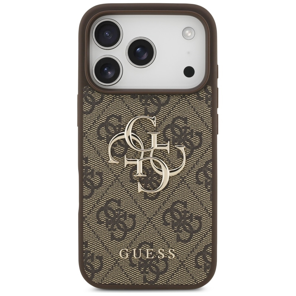 Husa pentru iPhone 17 Pro - Guess Hardcase 4G Big Logo - Maro