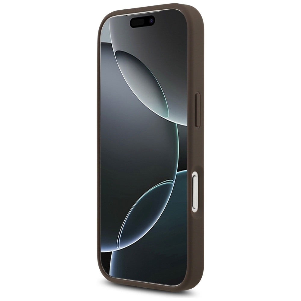 Husa pentru iPhone 17 Pro - Guess Hardcase 4G Big Logo - Maro