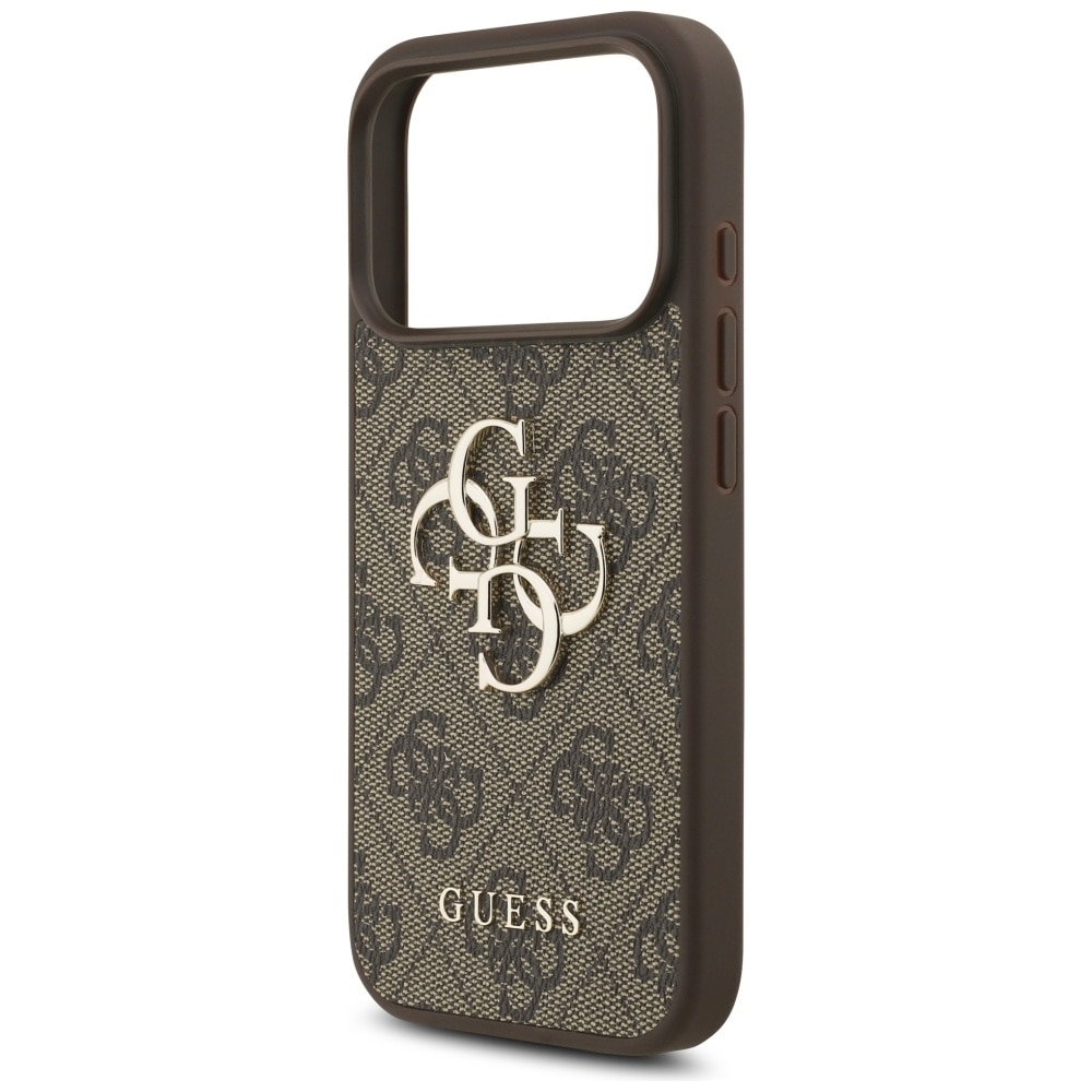 Husa pentru iPhone 17 Pro - Guess Hardcase 4G Big Logo - Maro