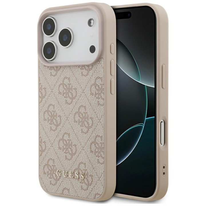 Husa pentru iPhone 17 Pro - Guess Hardcase 4G Classic - Roz