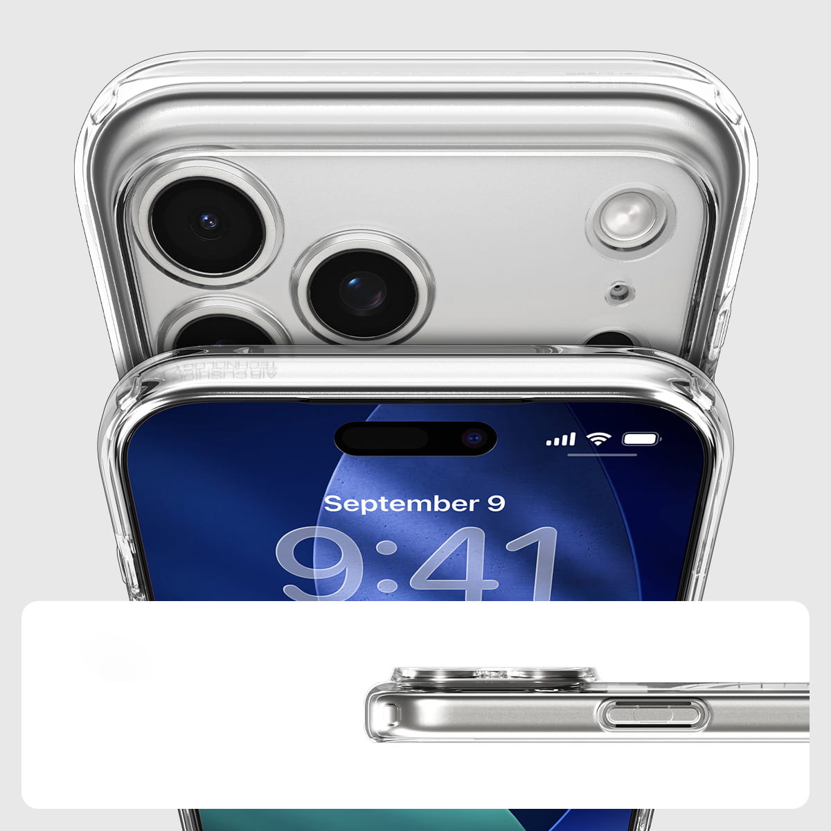 Husa, Spigen Ultra Hybrid Mag Magnet pentru iPhone 17 Pro Max, Transparent Alb