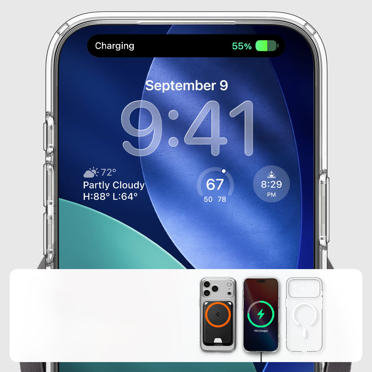 Husa, Spigen Ultra Hybrid Mag Magnet pentru iPhone 17 Pro Max, Transparent Alb