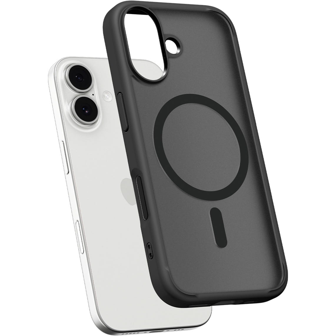 Husa, Spigen Ultra Hybrid Mag Magnet pentru iPhone 17, Neagra Si Translucida