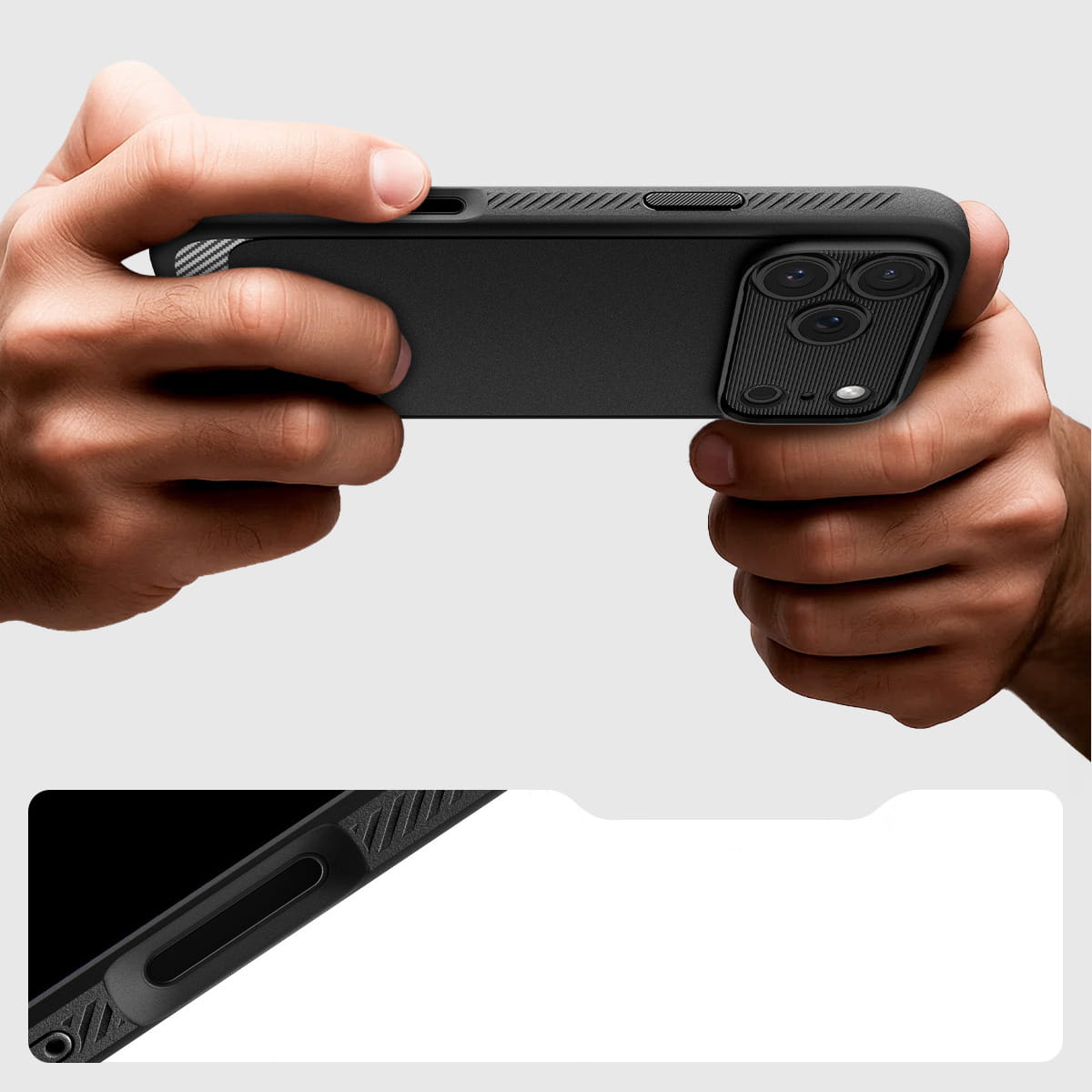 Husa, Spigen Rugged Armor Mag Magnet pentru iPhone 17 Pro Max, Negru