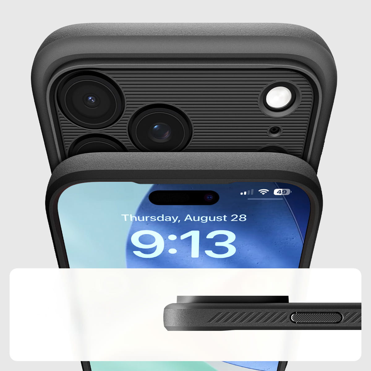 Husa, Spigen Rugged Armor Mag Magnet pentru iPhone 17 Pro Max, Negru