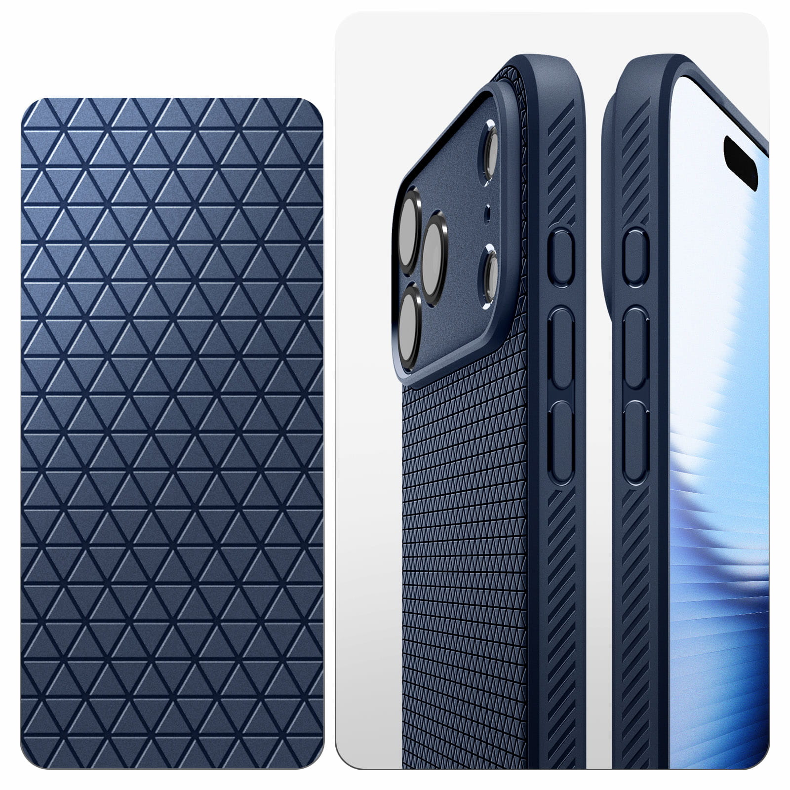 Husa, Spigen Liquid Air pentru iPhone 17 Pro, Albastru Inchis