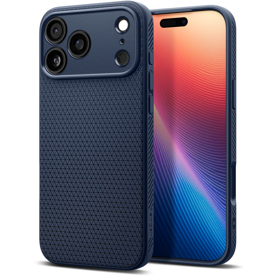Husa, Spigen Liquid Air pentru iPhone 17 Pro, Albastru Inchis