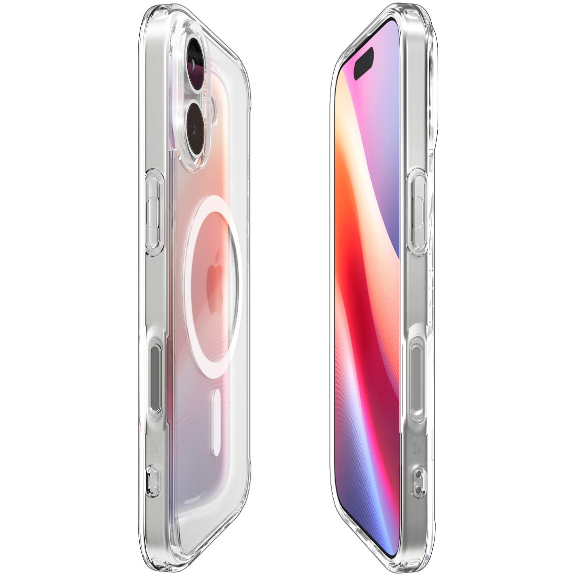 Husa, Spigen Ultra Hybrid Mag Magnet pentru iPhone 17, Transparent Alb