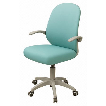 Scaun ergonomic pentru copii, spatar respirabil si roti silentioase ...
