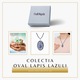 Colier Reglabil cu Pandantiv Oval 40mm de Lapis Lazuli