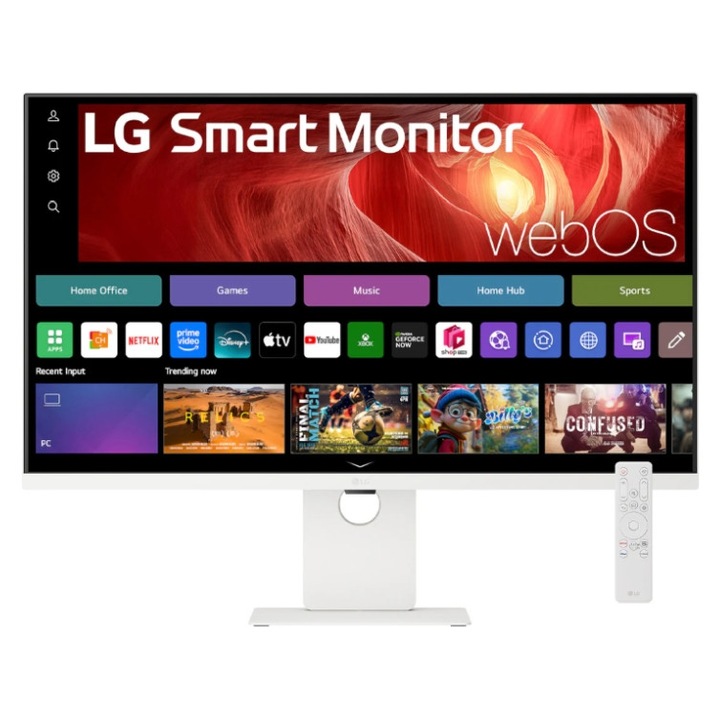 Монитор LG 37U730SA-W, 37" Smart webOS 4K, IPS AG, DCI-P3 90%, 5ms, 300 cd/m2, 1000:1, 3840x2160, HDR 10, USB Type-C, PD 65W, AirPlay 2, HDMI, LG Switch, Reader Mode, Tilt/Swivel 37U730SA-W