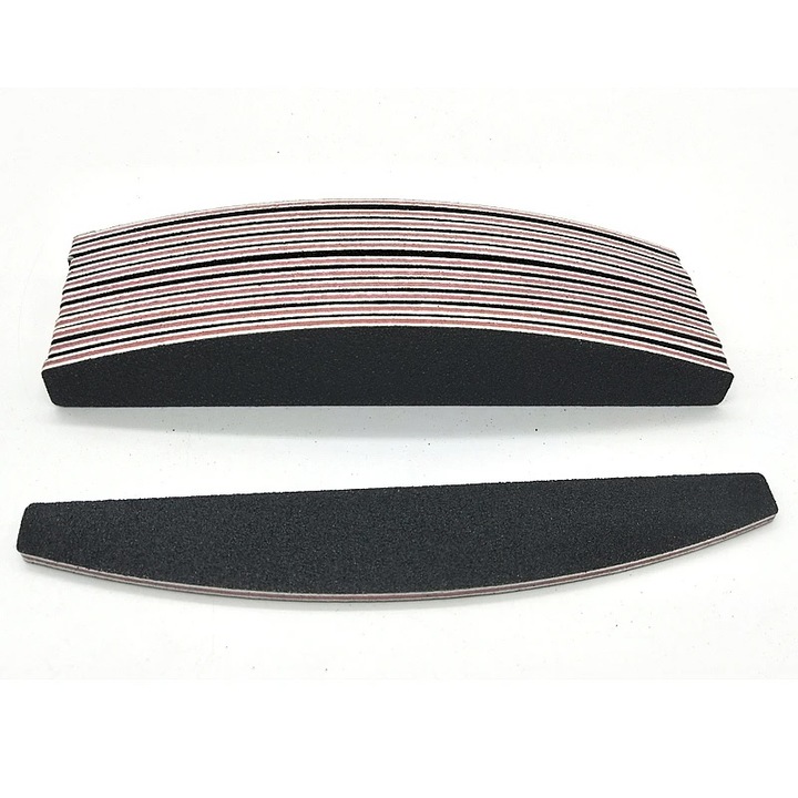 Set 25 Pile Unghii Semiluna Sela 29, duritate 100/100, rezistente, cu 2 fete