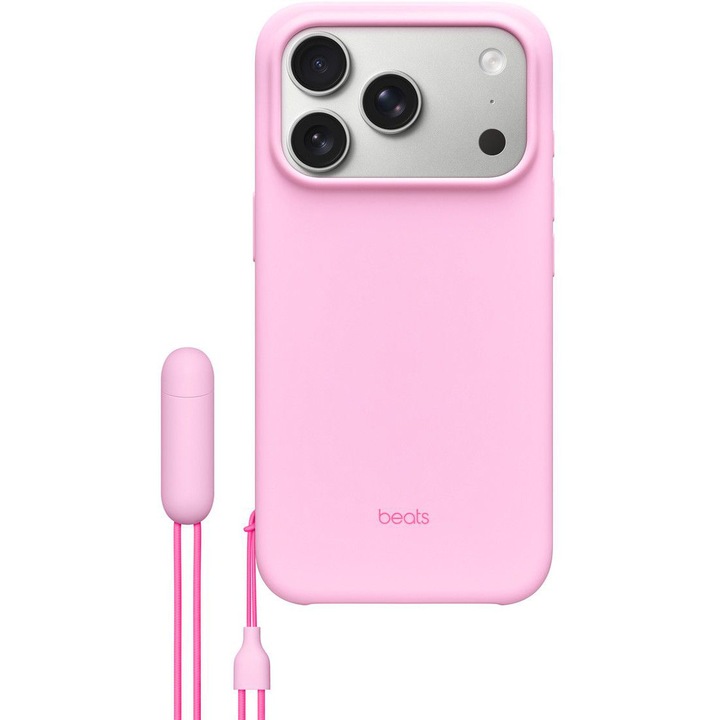 Husa de protectie Beats pentru iPhone 17 Pro, Kickstand Case cu MagSafe and Camera Control - Pebble Pink