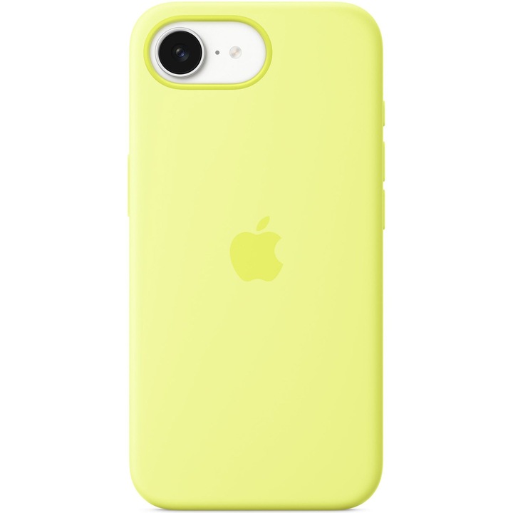 Husa de protectie Apple Silicone Case pentru iPhone 16e Neon Yellow