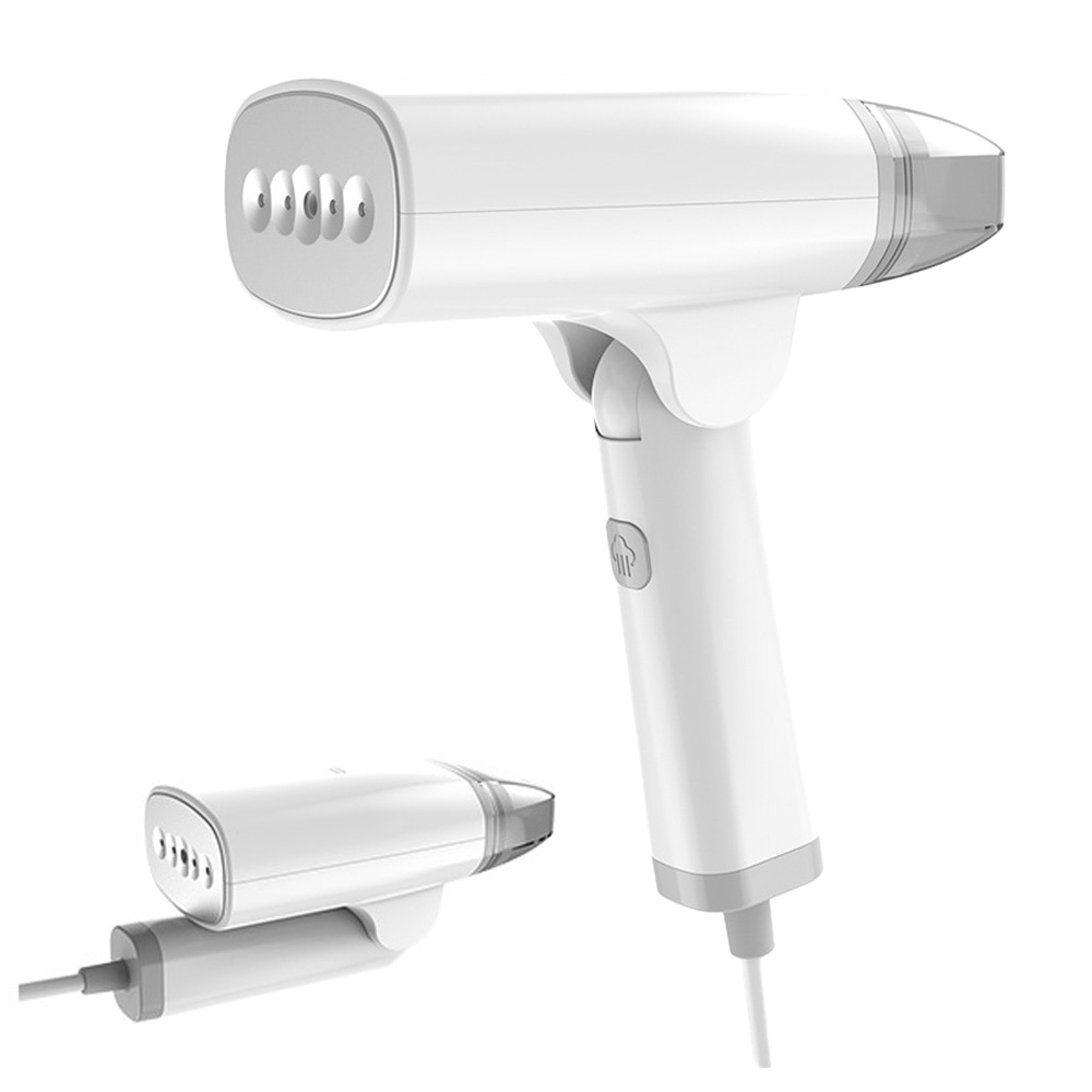 Fier de Calcat Portabil IDAMAKON Aparat De Calcat Cu Abur 1300W Compact si Pliabil Calcare Orizontala si Verticala Incalzire Rapida Tehnologie Anti-Scurgere Cablu Alimentare 1.5m pentru Calatorii Alb