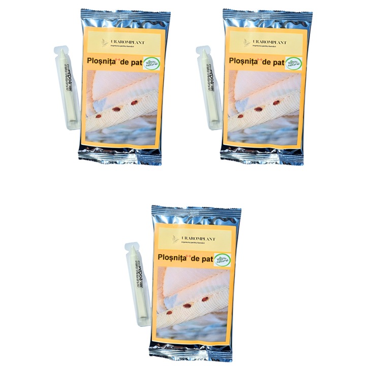 Insecticid plosnita de pat Midos Energy Forte 15 ml + Solutie anti Plosnita de pat, natural, repelent, organic 100%, Plosnita++ de pat, 153g