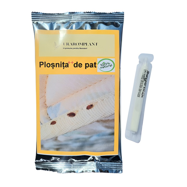 Insecticid plosnita de pat REGEMI ALFA 5 ml + Solutie anti Plosnita de pat, natural, repelent, organic 100%, Plosnita++ de pat, 51g