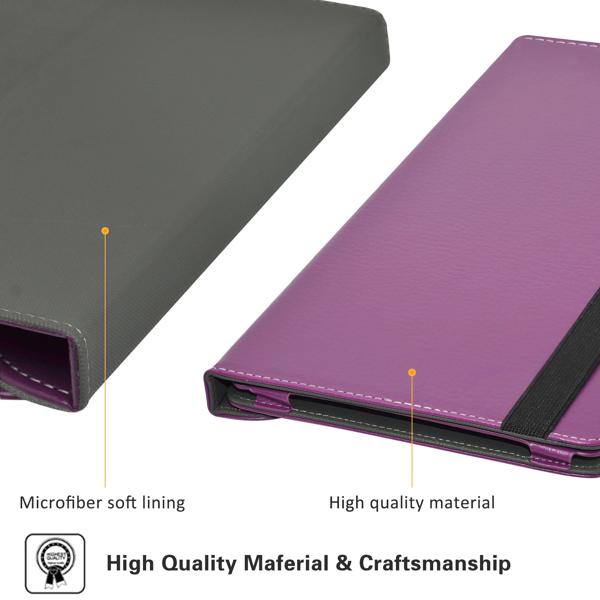 Husa MAMA MOUTH, compatibila cu UMIDIGI A15 Tab, tip carte, culoare mov