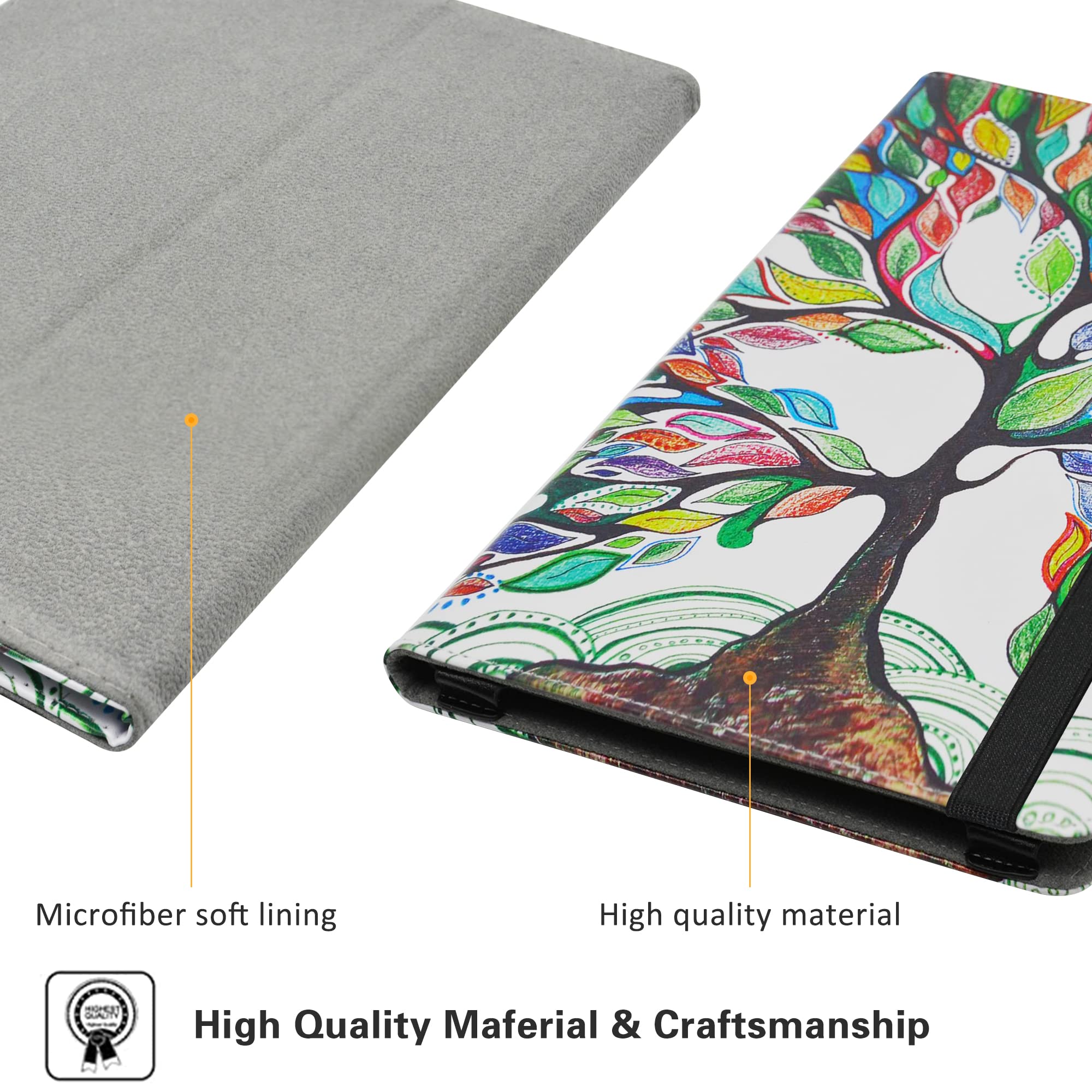 Husa MAMA MOUTH, compatibila cu Teclast M40 Plus / P40HD / P40S, tip carte, piele ecologica, multicolor
