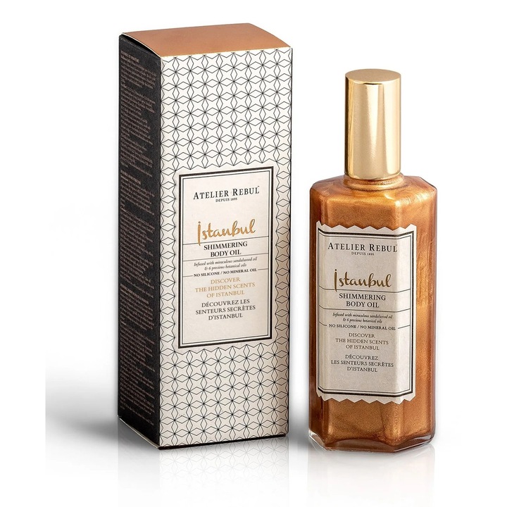 Ulei de corp Atelier Rebul Istanbul, 125 ml, strălucitor, formula hrănitoare