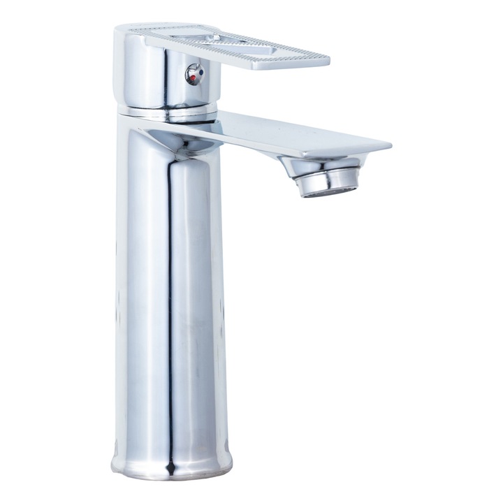 Baterie lavoar monocomanda Trendy’s cu montaj pe chiuveta si set de accesorii, finisaj cromat